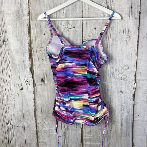 Spanx by Sara Blakey Ruched Tankini Top Size M  B - Picture 6 of 10